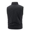 Men's Solid-color Casual Fleece Vest, Men's Fleece Thickened Warm Sleeveless Coat