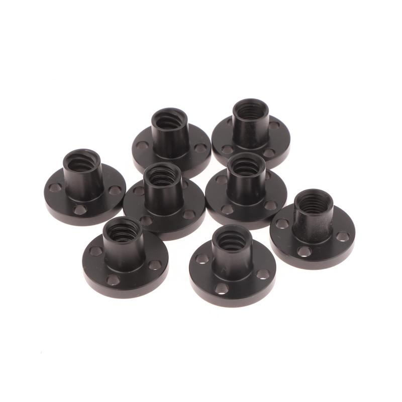 2Pcs 3D Printer Z Axis T8 Trapezoid Motor Screw Nuts Pom Nut Lead 1Mm 2Mm 4Mm 8Mm For Lead Screw