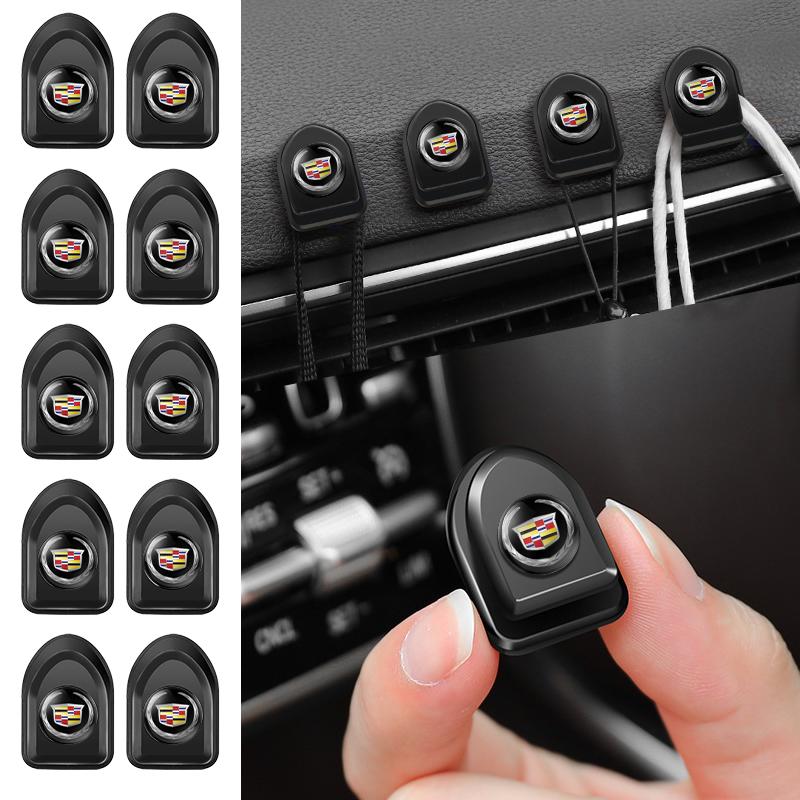 Ganci per Auto Cavo USB Portachiavi Cuffie Borsa per Bagagliaio Appendiabiti Invisibile Clip di Fissaggio Per Cadillac SRX ATS XTS CT4 CT5 CT6 XT4 XT5 XT6
