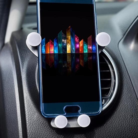 Supporto Telefono Universale Per Auto A Gravità - Staffa Per Climatizzatore In ABS E Alluminio