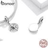 Bamoer 925 sterlingsølv reiseeventyrserier for terrengkjøretøy kompass sjarmanheng passer til originale 3MM armbåndsmykker