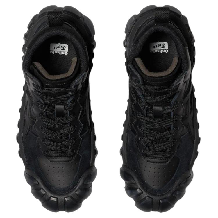 ONITSUKA TIGER Dentigre Ll Soft Comfortable Non-Slip Wear-Resistant High-Top Casual Shoes Unisex Casual Shoes Black 1183B453-001