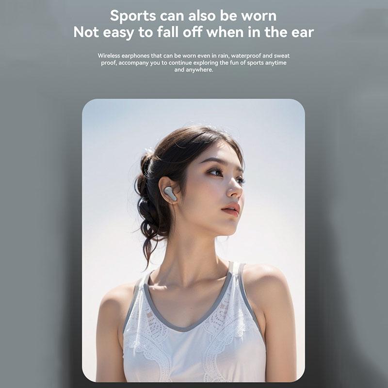 Căști Wireless cu Anulare a Zgomotului ENC, Căști In-Ear, Căști Stereo HiFi pentru Muzică cu Microfon HD, Căști cu Latentă Scăzută, Căști Rezistente la Apă