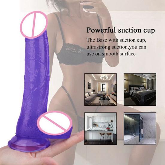 Realistic Penis Dildo Přísavka Ženská vaginální stimulační masturbační hračka