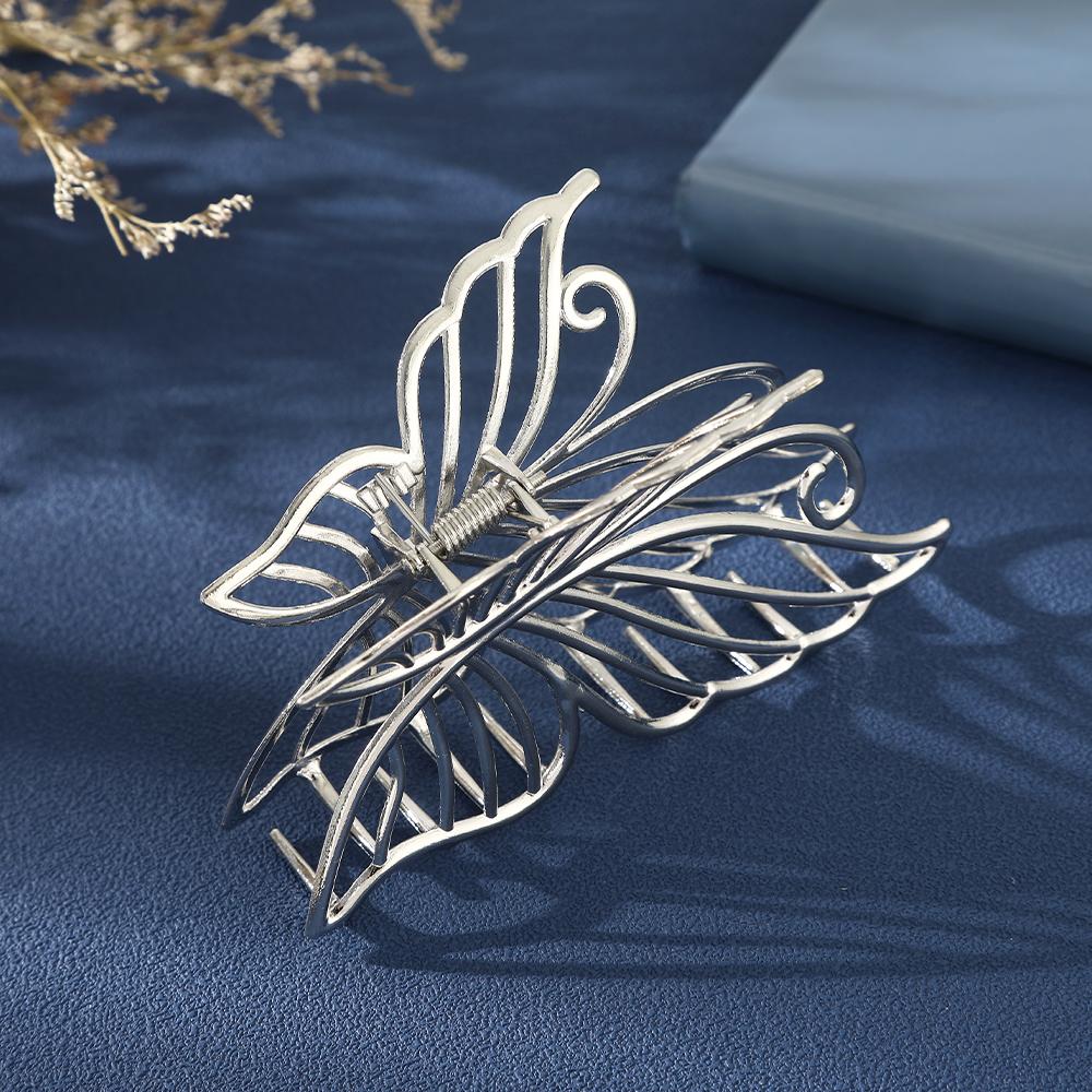 Rhinestone Butterfly  Hair Claw Clips Hair Claw For Women Elegant Ponytail Holder Hairpins Hair Crab Fashion Hair Accessories