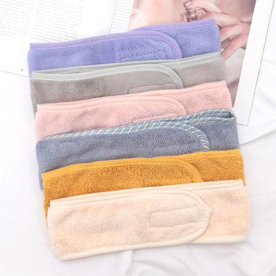 Dámská nastavitelná SPA obličejová čelenka Měkký froté vlasový doplněk Dívčí čelenky na mytí obličeje, koupání, líčení, vlasová gumička