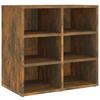Shoe Rack Smoked Oak 52.5 x 30 x 50 cm