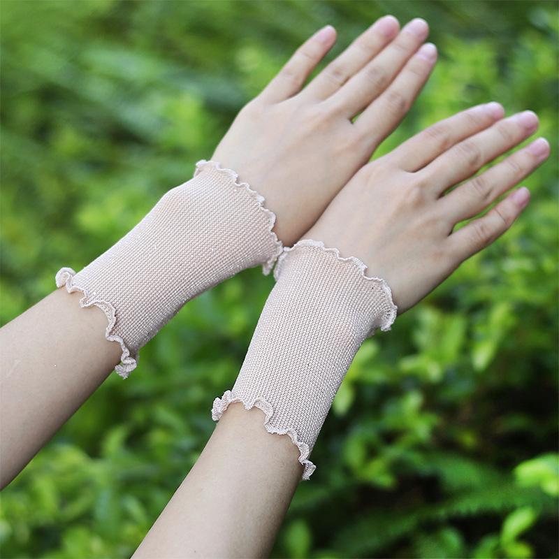 

Women s Summer Mesh Elastic Sun Protection Wrist & Elbow Sleeve Cover - Tattoo Concealing & Supportive. One Size