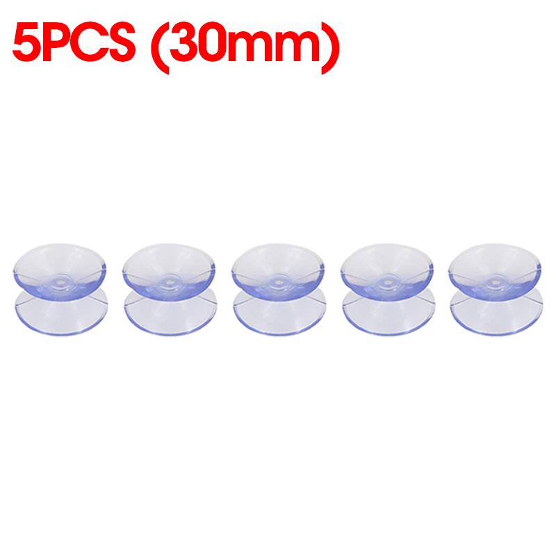 

5/20PCS Double Sided Suction Cup DIY Oxygen Tube Fixed Sucker Pads Glass Car Window Kitchen Table Top Spacer Holders 20/30/35mm