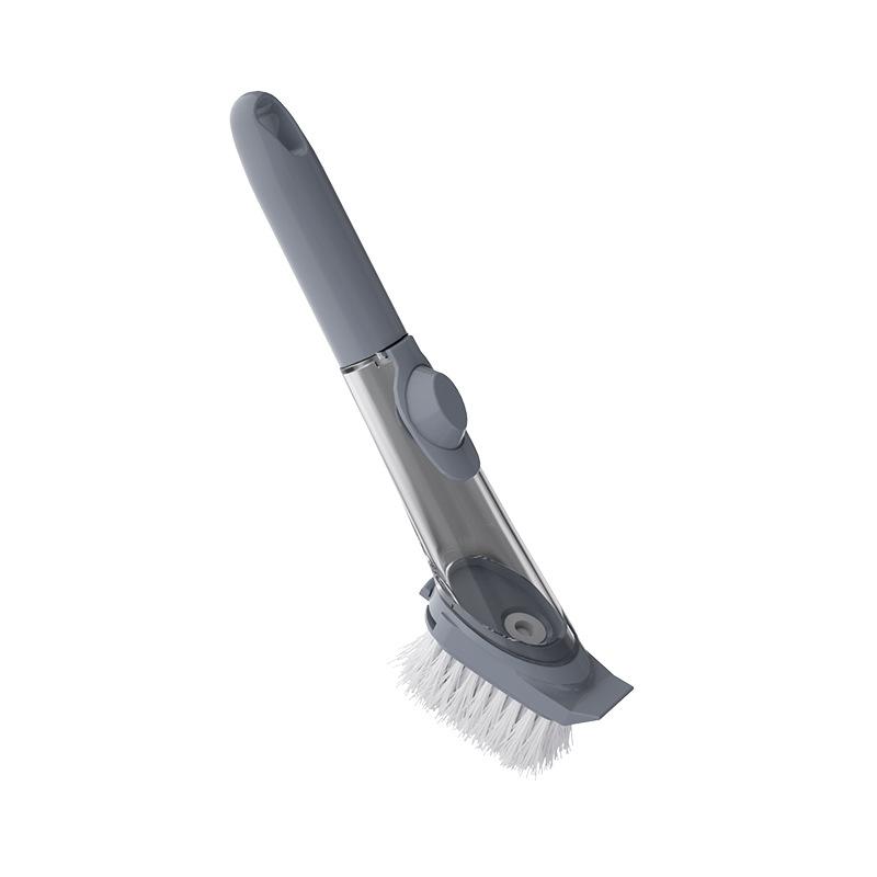 Kitchen Long-handled Hydraulic Pot Brush, Automatic Liquid Addition, Pot Brush, Cleaning Brush, Pot Brush, Dish Brush