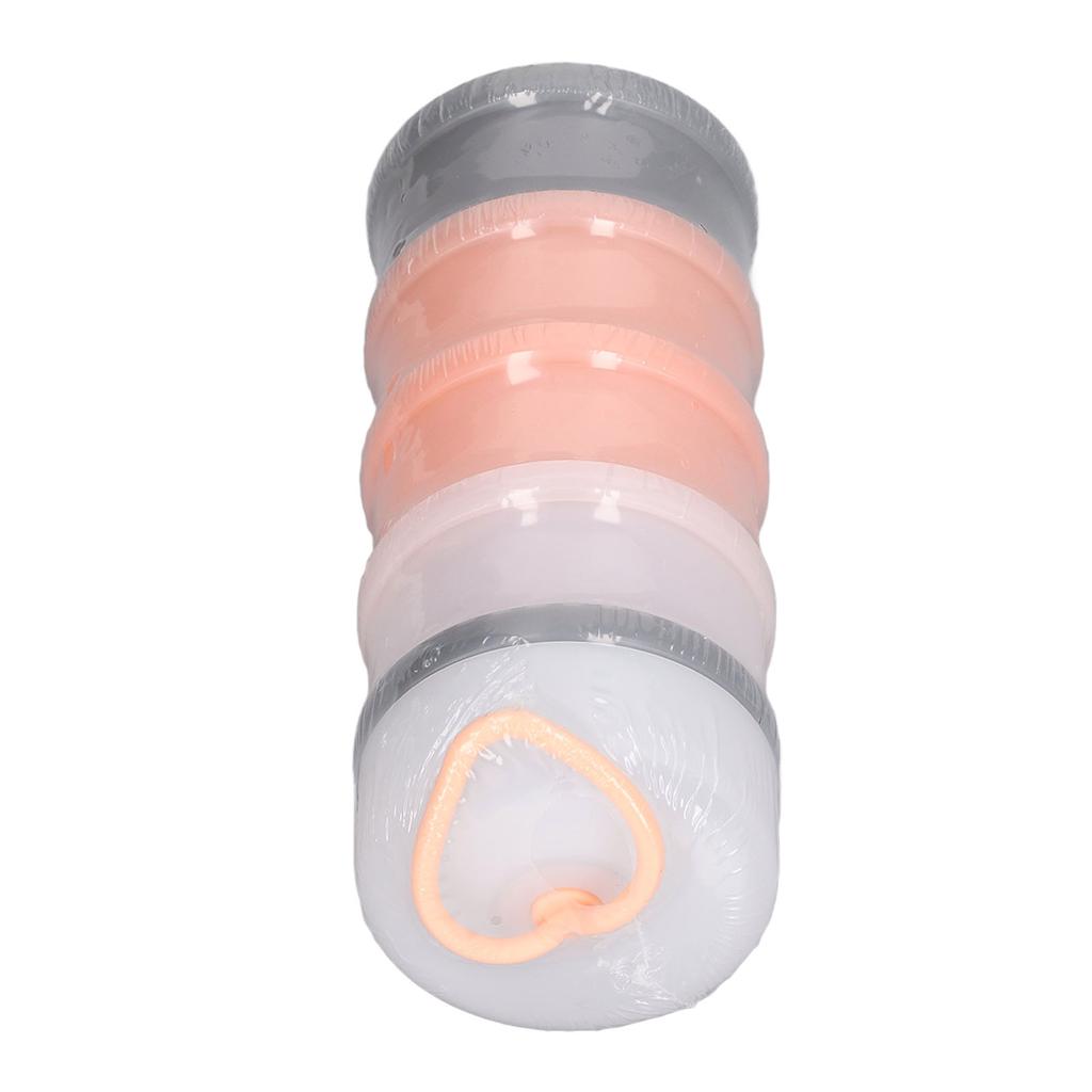 Milk Powder Dispenser 3 Layers Stackable Portable Snack Food Storage Container for Outdoor Travel