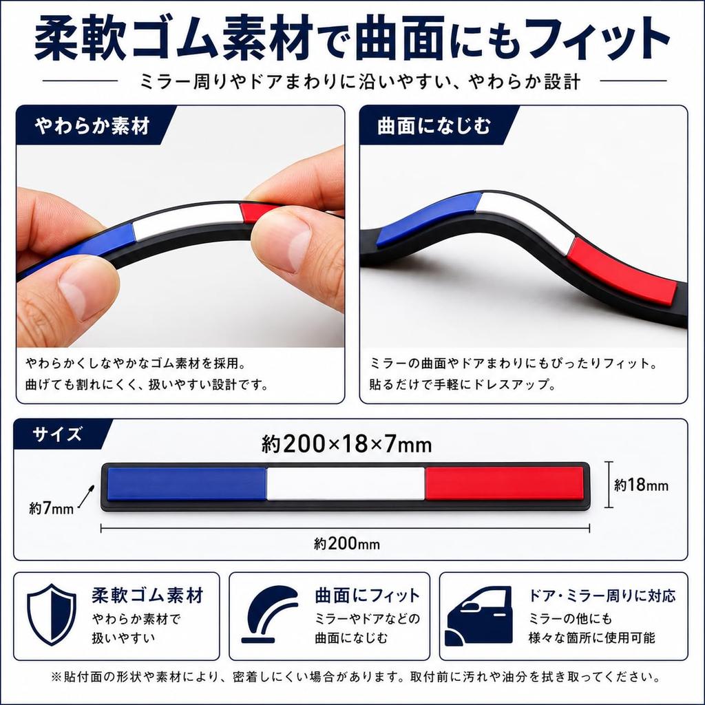 Side Mirror Sticker National Flag Seal Car 3D Door Guard