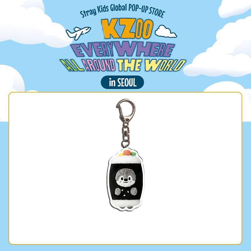 Stray Kids SKZOO Acrylic Keychain, Cartoon Plush Doll Pendant, Kpop Merchandise Bag Charm Key Ring for STAY Fans