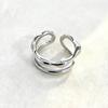 925 Silver Line Chrome Rings For Women Engagement Rings Elegant Luxury Jewelry Beautiful Accessories Jewellery Prevent Allergy