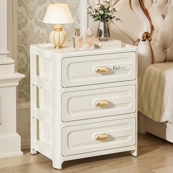 Storage Cabinet Strong Load-Bearing Heavy Duty Storage Organizer with Pulley Design Bedroom Living Room Decor