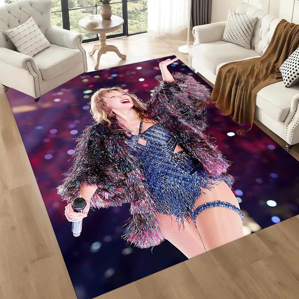 I tappeti quadrati per esibizioni dal vivo di Taylor Swift sono un'ottima scelta per soggiorni, camere da letto, arredamento della casa e come regali.