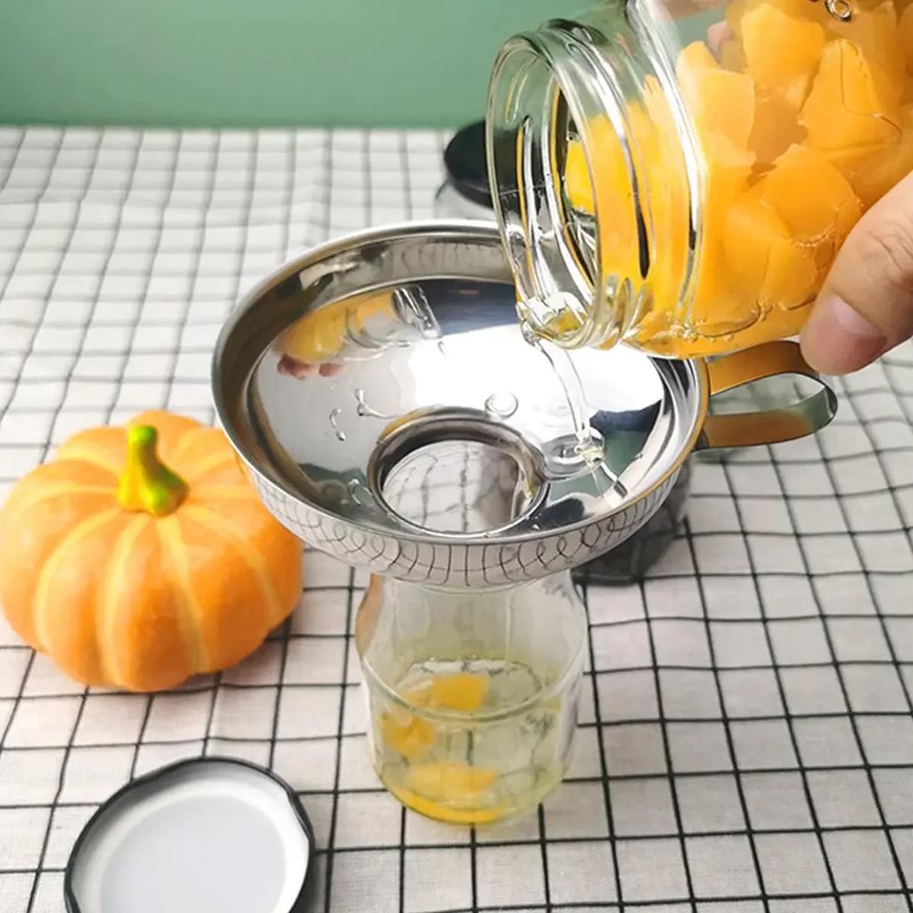 Nálevka na konzervování s širokým hrdlem z nerezové oceli Násypka na hustý salátový dresink Nálevka s širokým hrdlem na olej Víno Kuchyňský nástroj na vaření