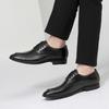 Men's Shoes Autumn Dress Leather Shoes Men's Pointed Cowhide Lace-up Breathable Men's Loafers Business Casual Shoes Men's