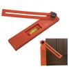 Multiangle Folding Marking Gauge with 360 Degree Rotatable Head and Level for Woodworker Horizontal and Vertical Positioning
