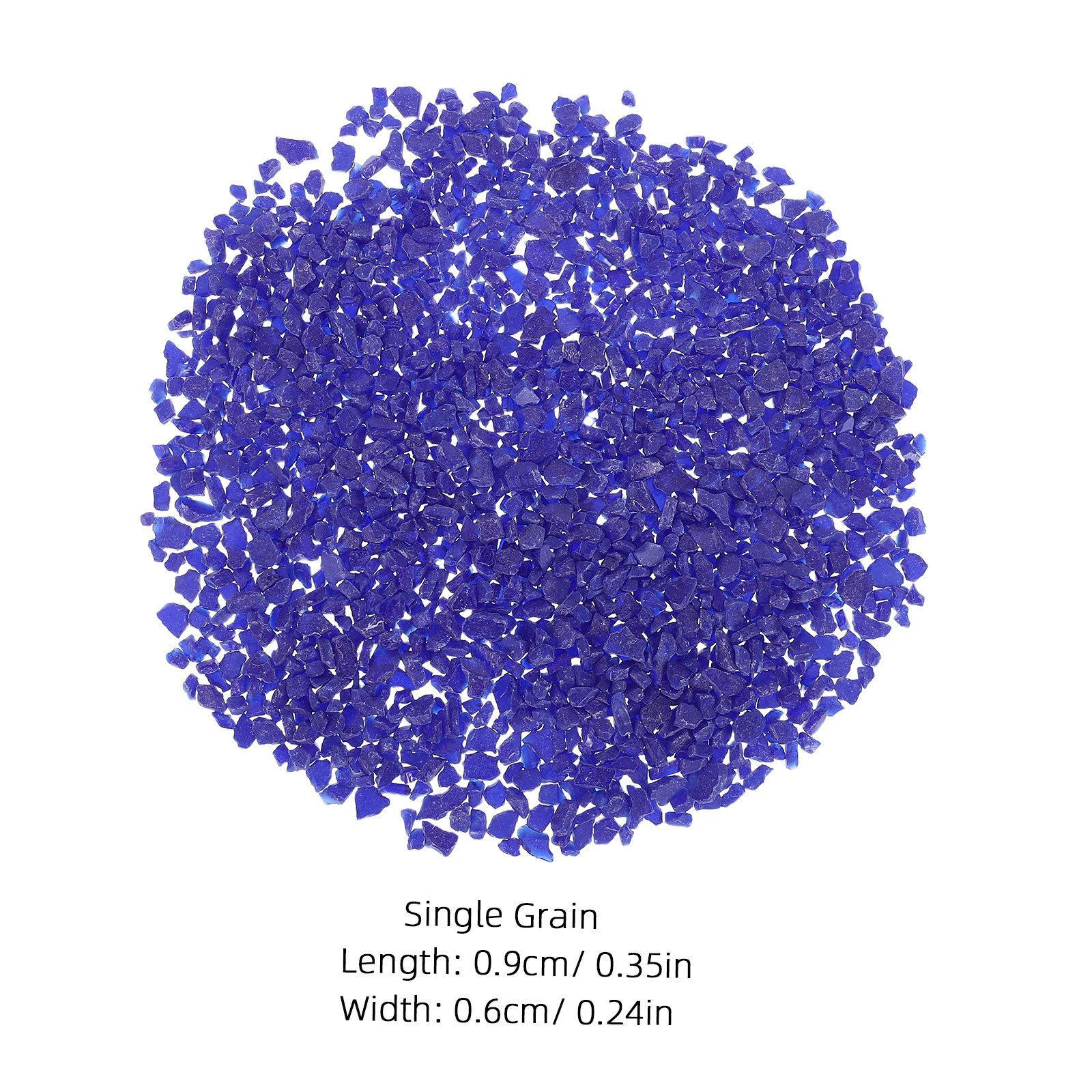 

100G Fusible Glass Crushed Chips Microwave Kiln Creative DIY Stained Glass Projects Jewelry Making Supplies Microwave Kiln синій