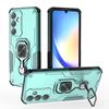 KEYSION Shockproof Armor Case for Samsung A55 5G A35 A26 Silicone+PC Upright Metal Ring Stand Phone Back Cover for Galaxy M16 5G