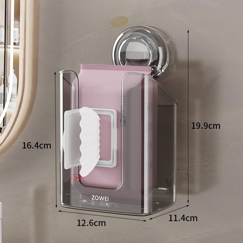 

Настенный контейнер для хранения туалетной бумаги и влажных салфеток без перфорации серый