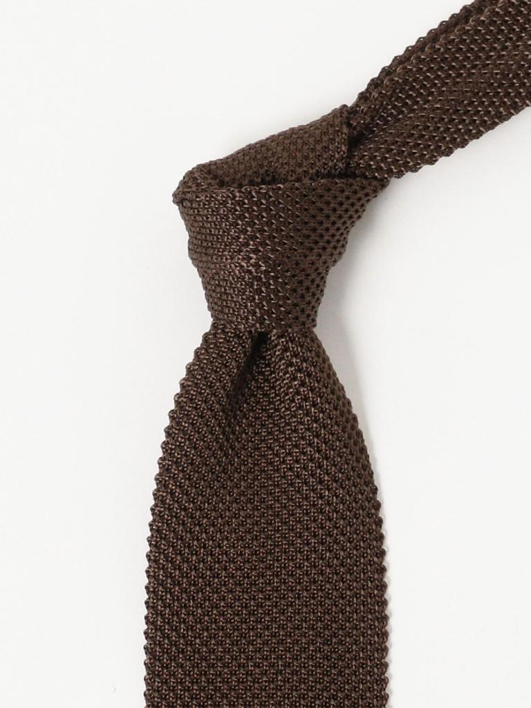 Beams F Marron Free Knit Custom Order by 21550899805 Men's Tie, TRICOT-DIO,