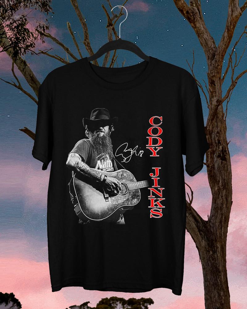 Cody Jinks Signed Short Sleeve Cotton Black All Size T-Shirt QQ1244 Unisex T-Shirt XL