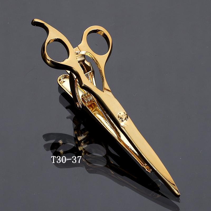 Herren Krawattennadel Kollektion: Goldene Brille, Schlüssel, Anker, Blätter, Schnurrbart, AK, Saxophon, Angelhaken, Pfeife, Kugel, Kragenclips