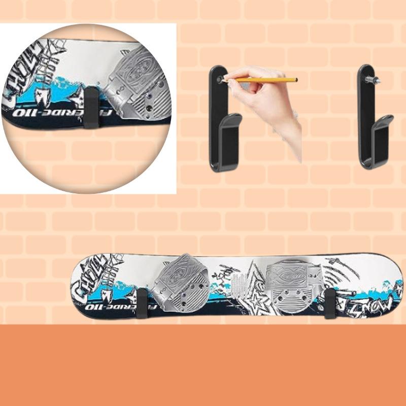 Snowboard Väggställ Snowboard Vägghängare Delar Väggmonterad Metall Verktygsorganisatör Förvaringskrok Surfbrädehållare För Lägenhet