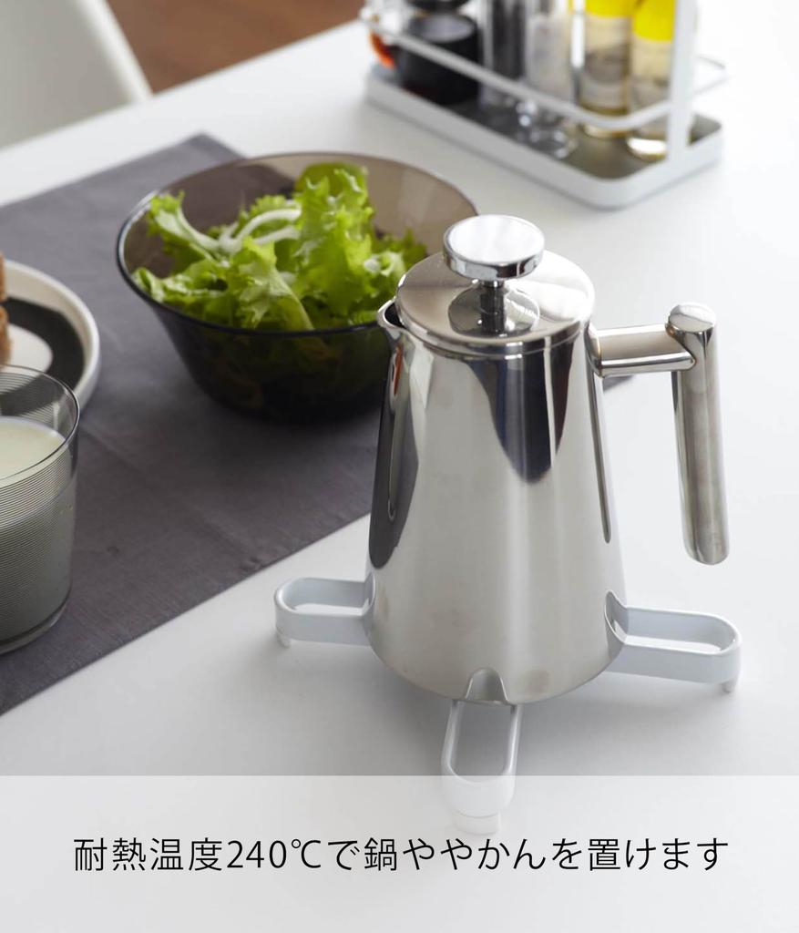 Yamazaki Jitsugyo Pan Floor White Approx. W13.5 X D13.5 X H2cm Tower 2250