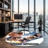 Custom Name Mission Impossible Printed Round Rug Carpet Chair Rug Area Rug Entryway Doormats,for Office Chair Living Room Bedroom Kitchen Room.