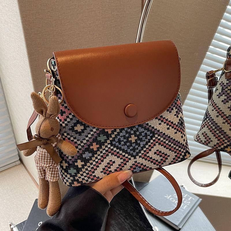 Ethnic Style Sub Bag for Women Mobile Phone Crossbody Bag for Women Shoulder Bag