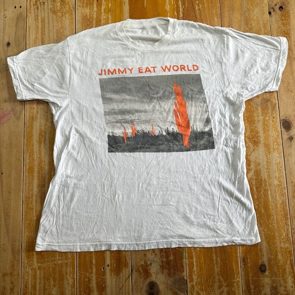 Jimmy Eat World Band White Cactus Adult Tee Unisex Cotton Shirt UU604