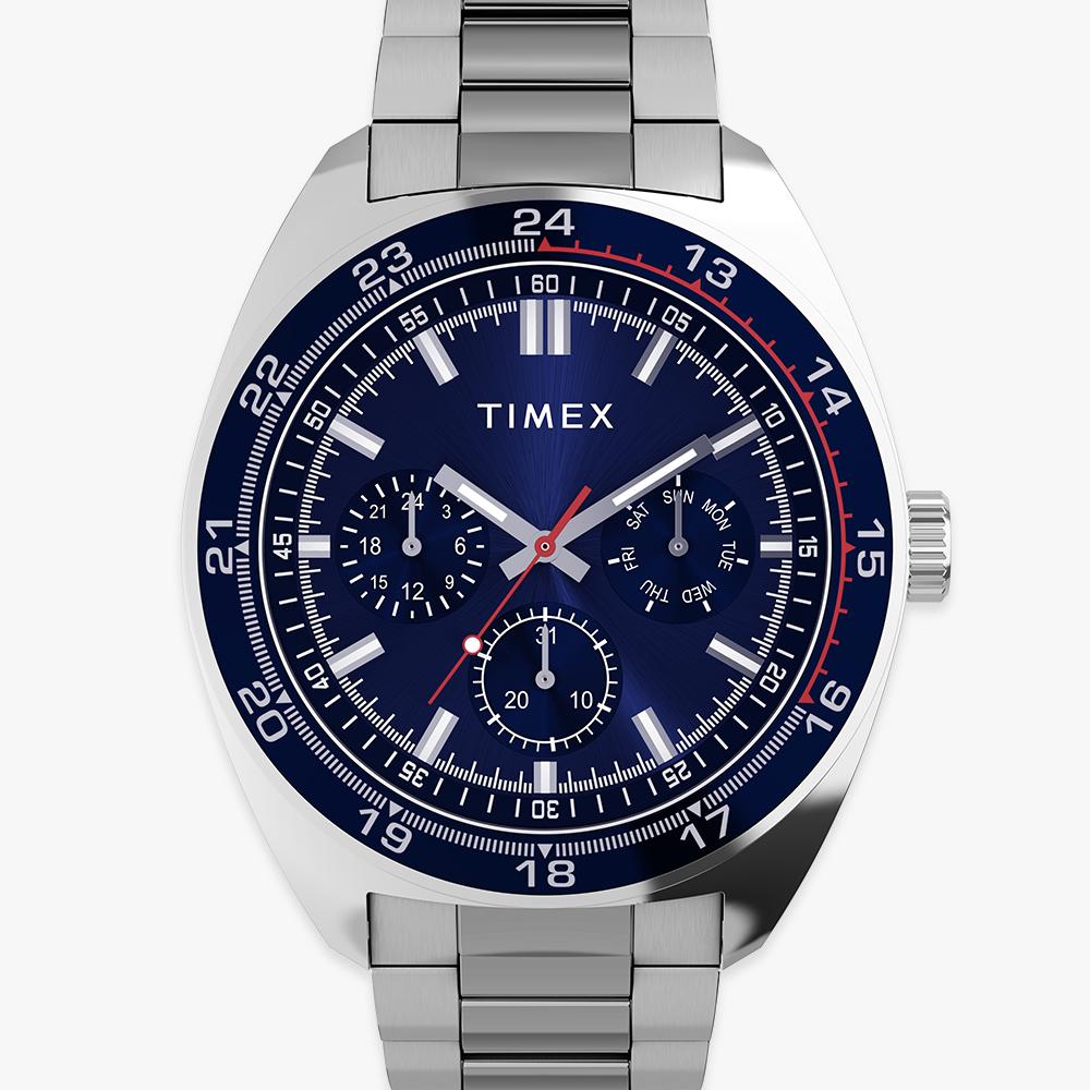 [Timex] Western Stainless Steel Blue Dial Men's Watch 45mm TW2Y22700