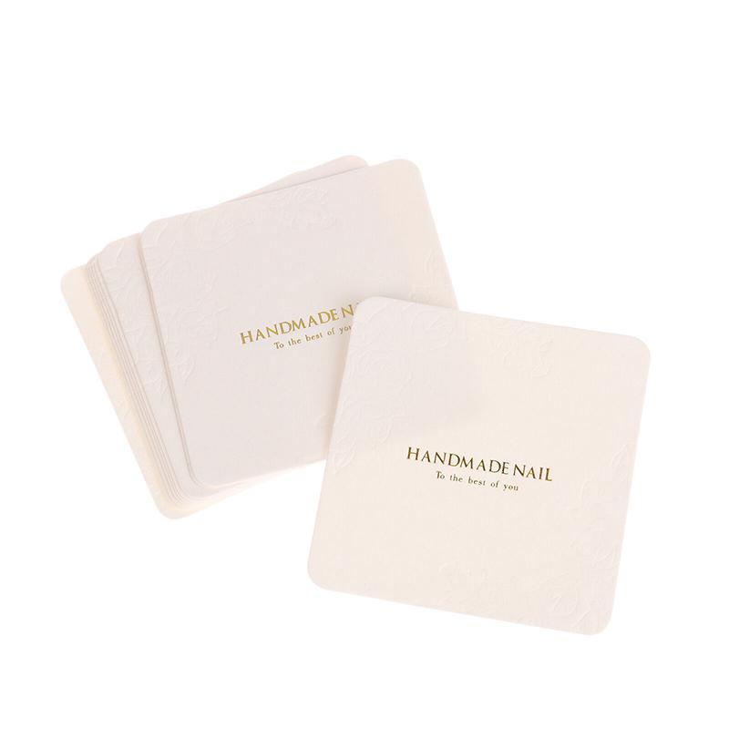 10 Blätter Press-On Nagel Verpackungsdisplay Handgefertigtes Falschnagel Design Farbmusterkarte Maniküre Proben-Display Salon