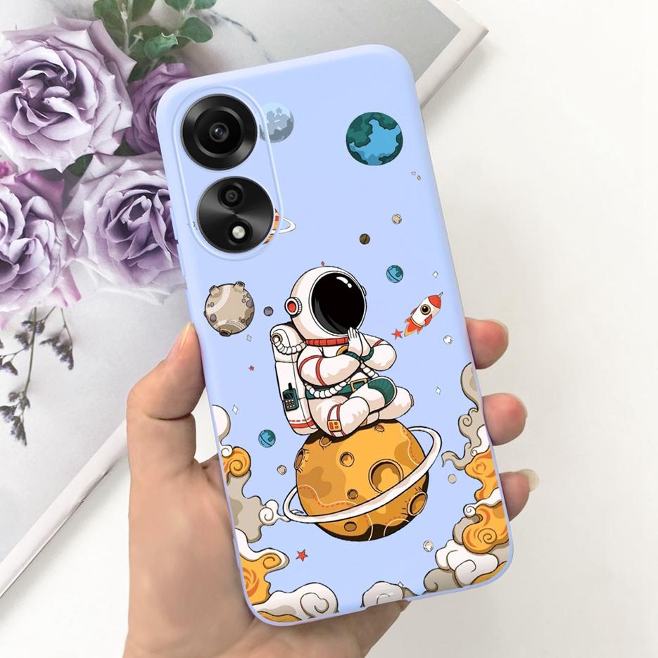 For Oppo A78 4G Case CPH2565 Cute Fashion Cartoon Painted Cover Soft Silicone Phone Case For Oppo A78 A78 OppoA78 5G Matte Coque