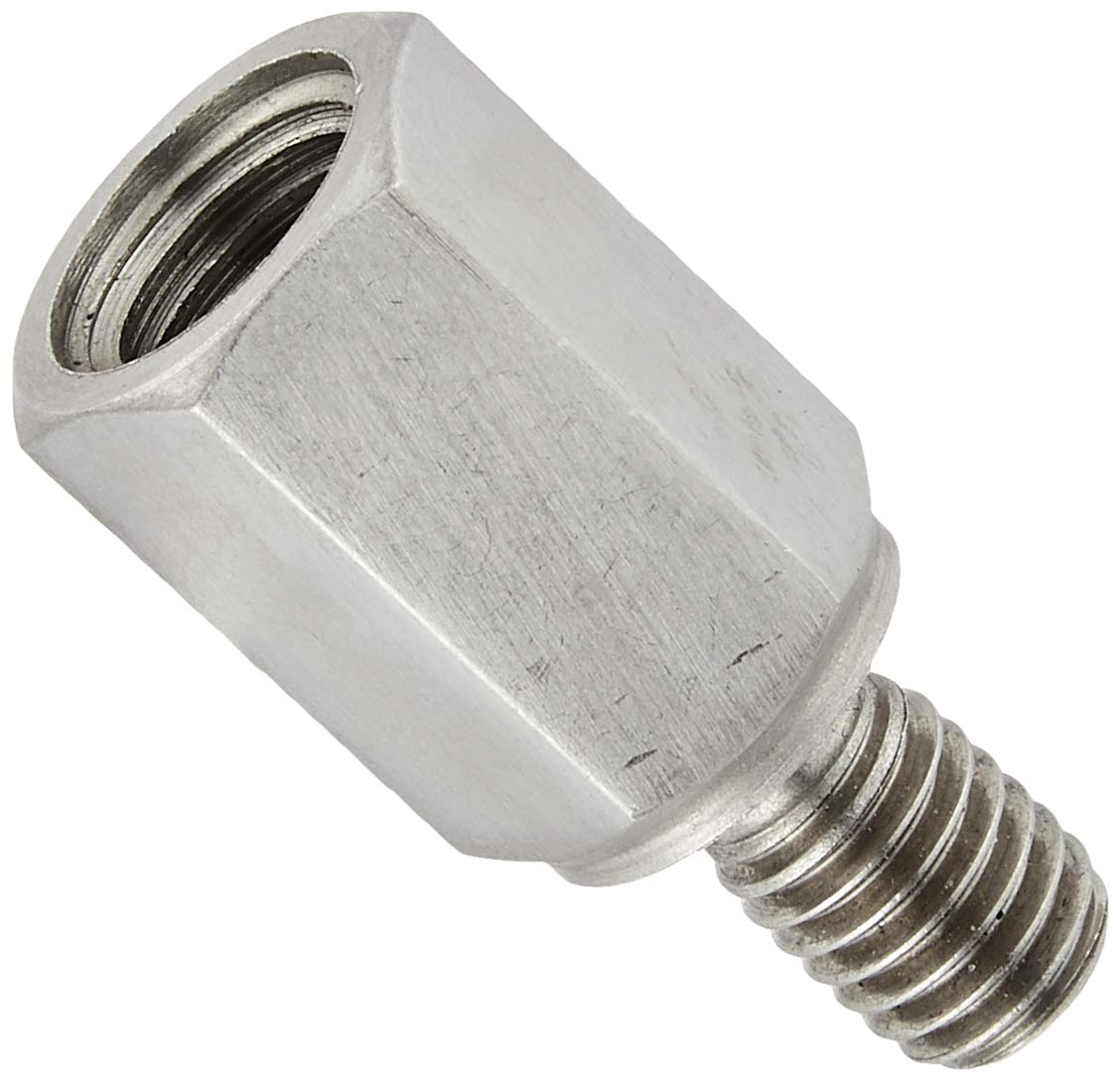 

Tanax SS-5 Motorcycle Mirror Napoleon Slim Stainless Steel Adapter (1 piece), 0.4 inch (10 mm) to 0.3 inch (8 mm) Positive 10mm → Positive 8mm серебряный