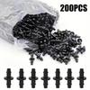 200Pcs Irrigation Tubing Connectors Barbed Straight Coupler for 1/4 Inch Drip Hose