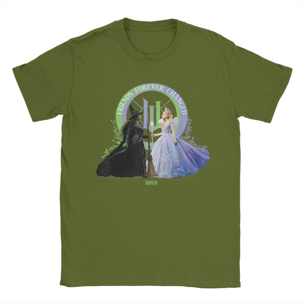 Wicked For Good Glinda and Elphaba Friends Forever Changed T Shirt TShirts Mens Cotton 5XL Clothing Short Sleeve Vintage Tops