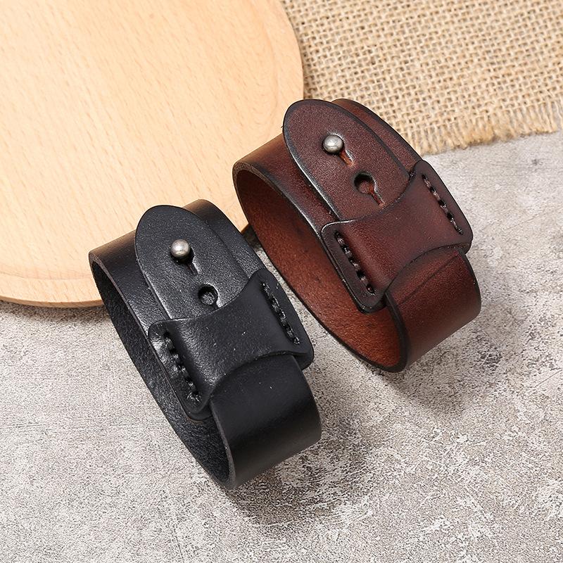 Nuovo Gioiello Europeo e Americano Retro Semplice Bracciale da Uomo Braccialetto