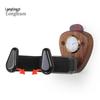 Walnut Guitar Hanger with Humidity Monitor - Gravity Lock Wall Mount for Folk & Electric Guitars
