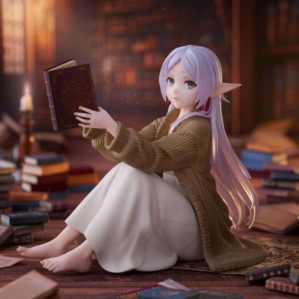 Anime Frieren Figure Sitting Pose Action Figure Beauty Cute Girl PVC model desktop ornaments Collection child toy Gifts 13cm