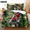 Forest Motorcycle Bedding 3-piece Digital Printing Cartoon Plain Weave Craft For North America And Europe  Bedding Set Queen