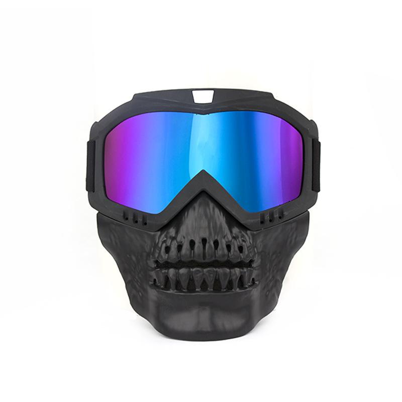 Vintage Face Mask Goggles Unisex Personalized Horror Halloween Skull Motorcycle Retro Goggles
