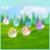 Adorable Glow In The Dark Mini Dinosaur Figurines Resin Plastic Garden Decor