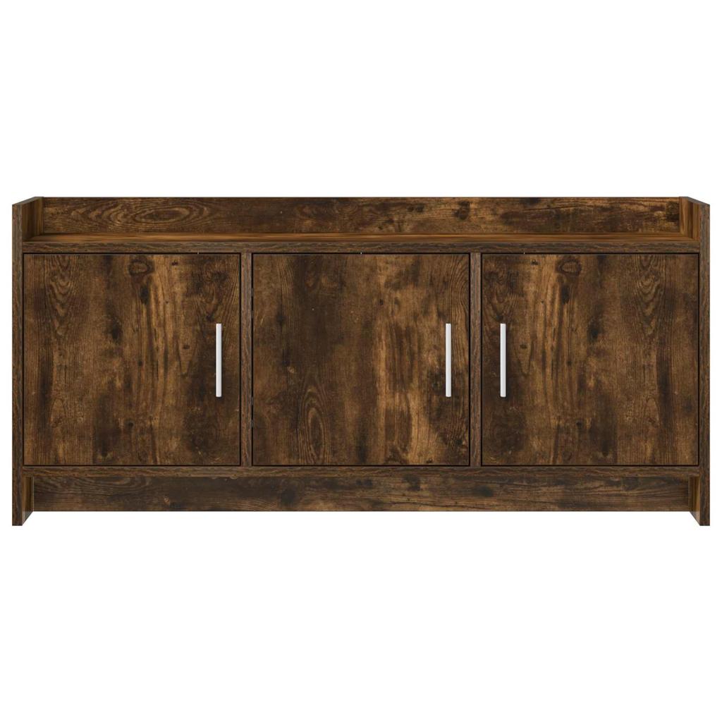TV Cabinet 102 x 33 x 47 cm Smoked Oak Wood Based Panel