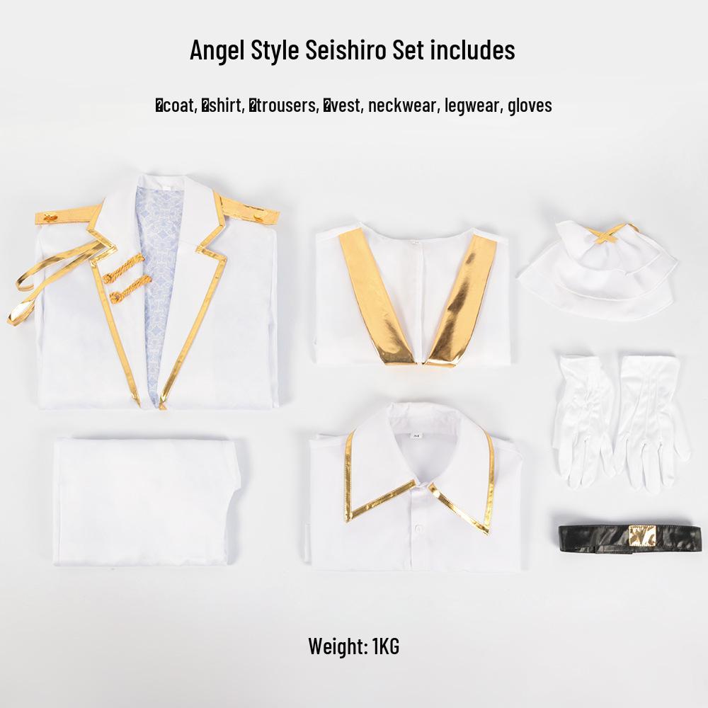 

Косплей по «Синей тюрьме»: Йоичи Исаги, Бачира Мегуру, Сейширо Наги, Костюм аниме Ангел и Демон M