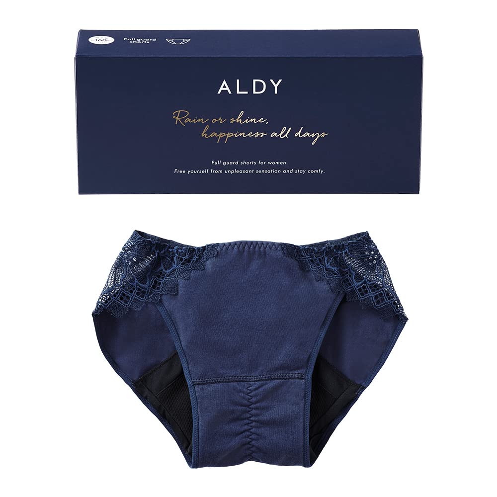 

Aldi Full Guard Water Absorbent Shorts Sanitary Water Absorption Menstrual Water Absorbent Compatible with Outer Made of Organic Cotton [ALDY] [M