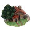 Landscape House Figurine Resin Village Hut Ornament Bonsai Decoration for Home Gardening